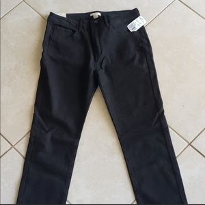 NWT Forever 21 mid rise blk denim skinny sz 30